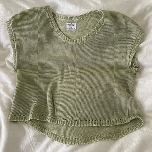 Esby Apparel Knit Linen Top